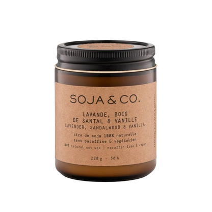 Soja&Co Bougie Lavande, Santal et Vanille