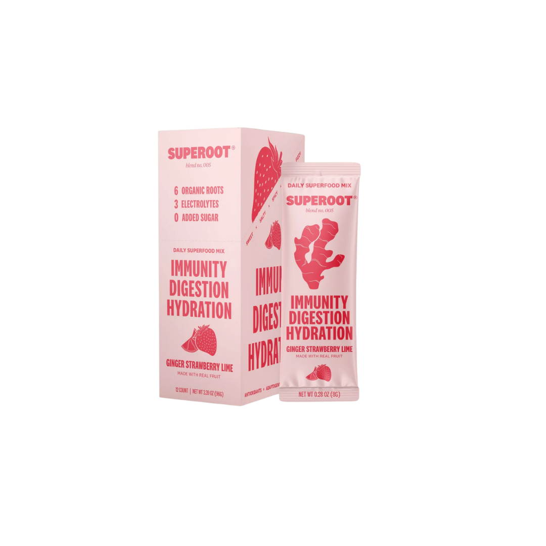 Superoot Hydration, Immunity & Digestion Mix (Strawberry Lime) (Packet)