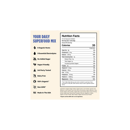 Superoot Hydration, Immunity & Digestion Mix (Mixed Berry) (Packet)
