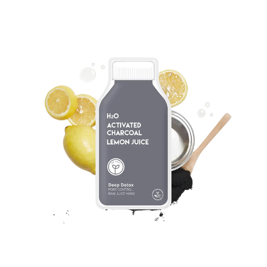 ESW Sheet Face Mask - H20 Activated Charcoal Lemon Juice