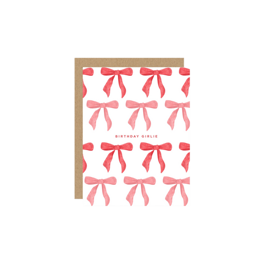 Card - Birthday Girlie Bow