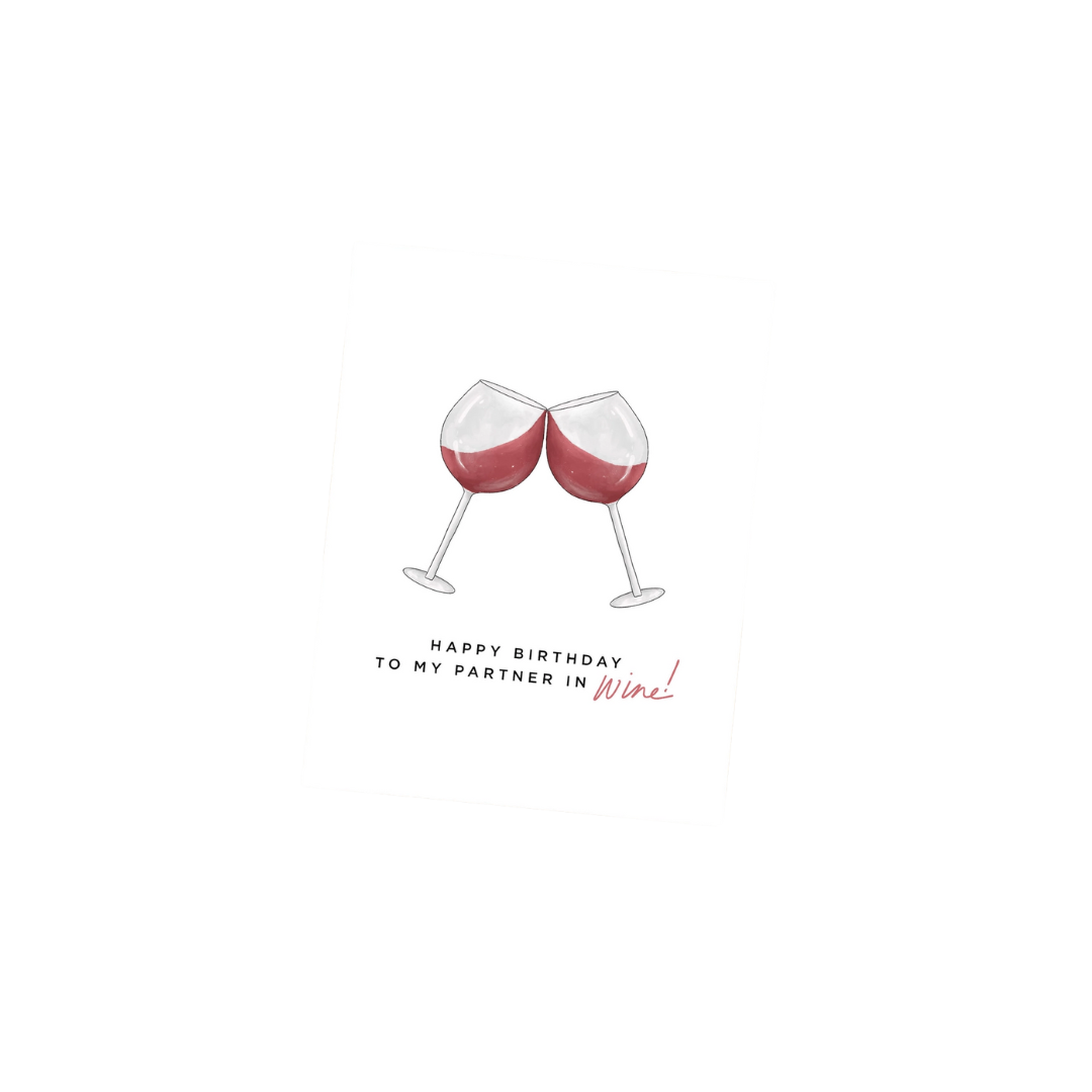 Card - Happy Birthday Wine