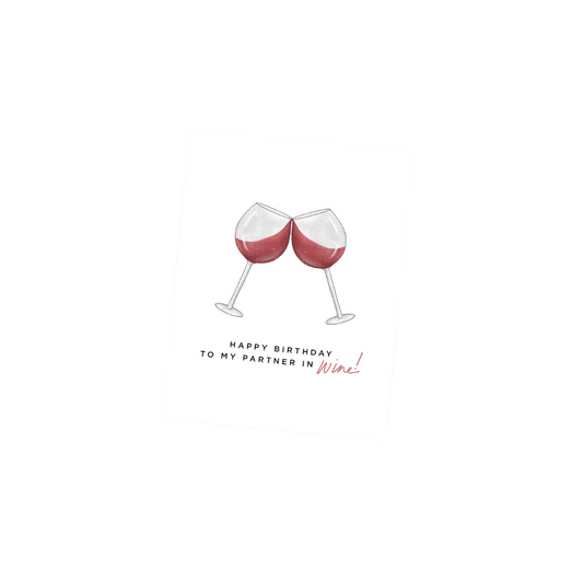 Card - Happy Birthday Wine