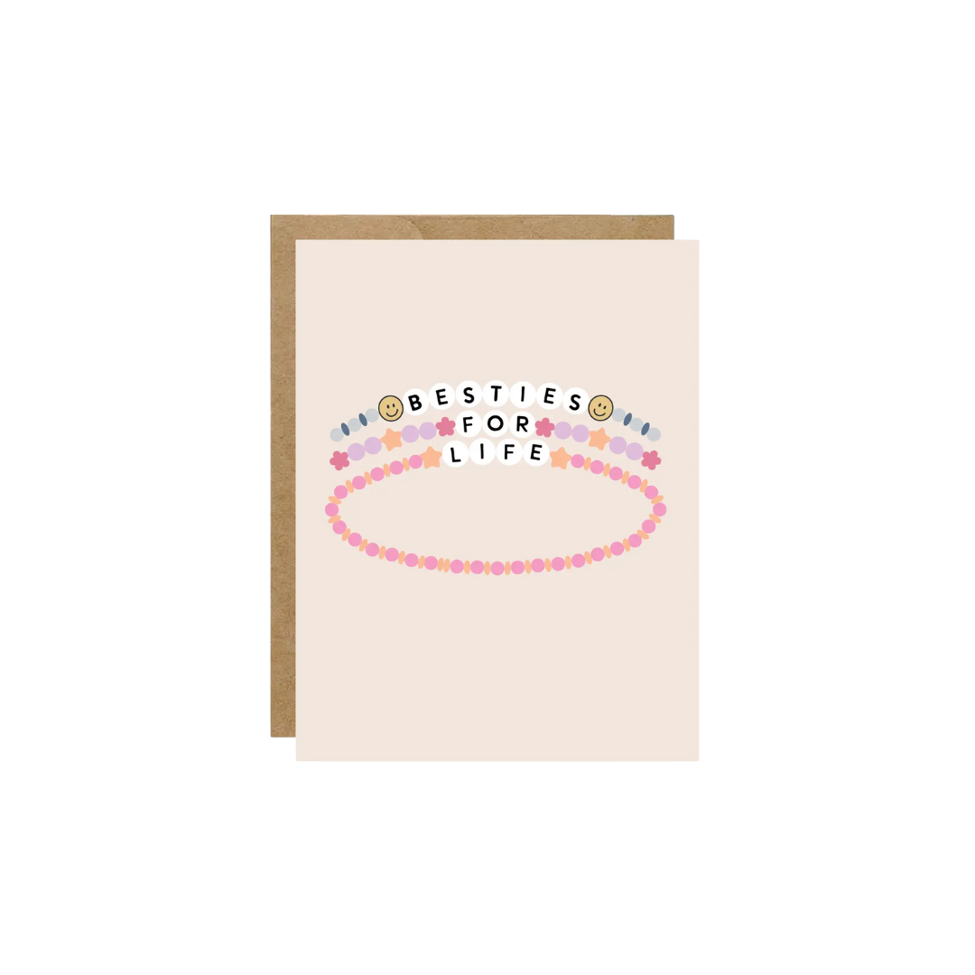 Card - Besties For Life Friendship Bracelet