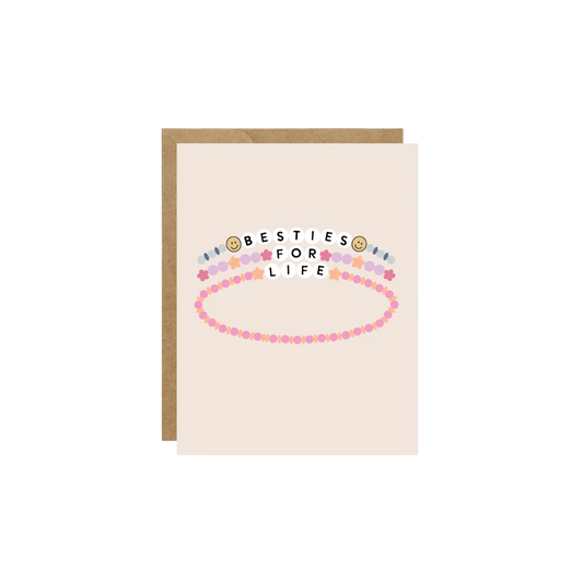 Card - Besties For Life Friendship Bracelet