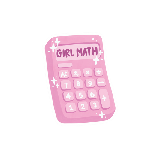 Autocollant : Calculatrice mathématique pour fille