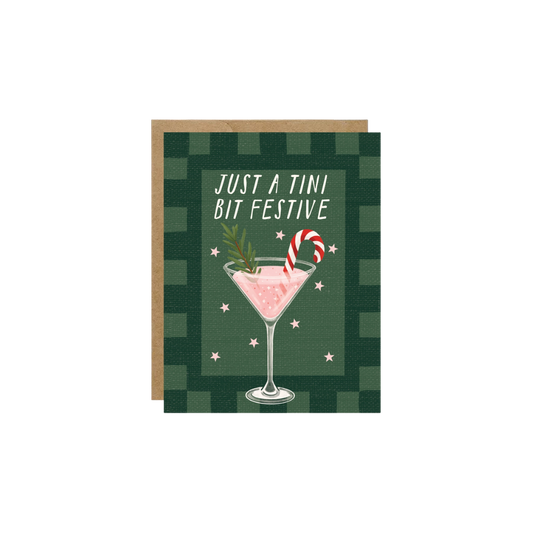 Card - Just A Tini Bit Festive