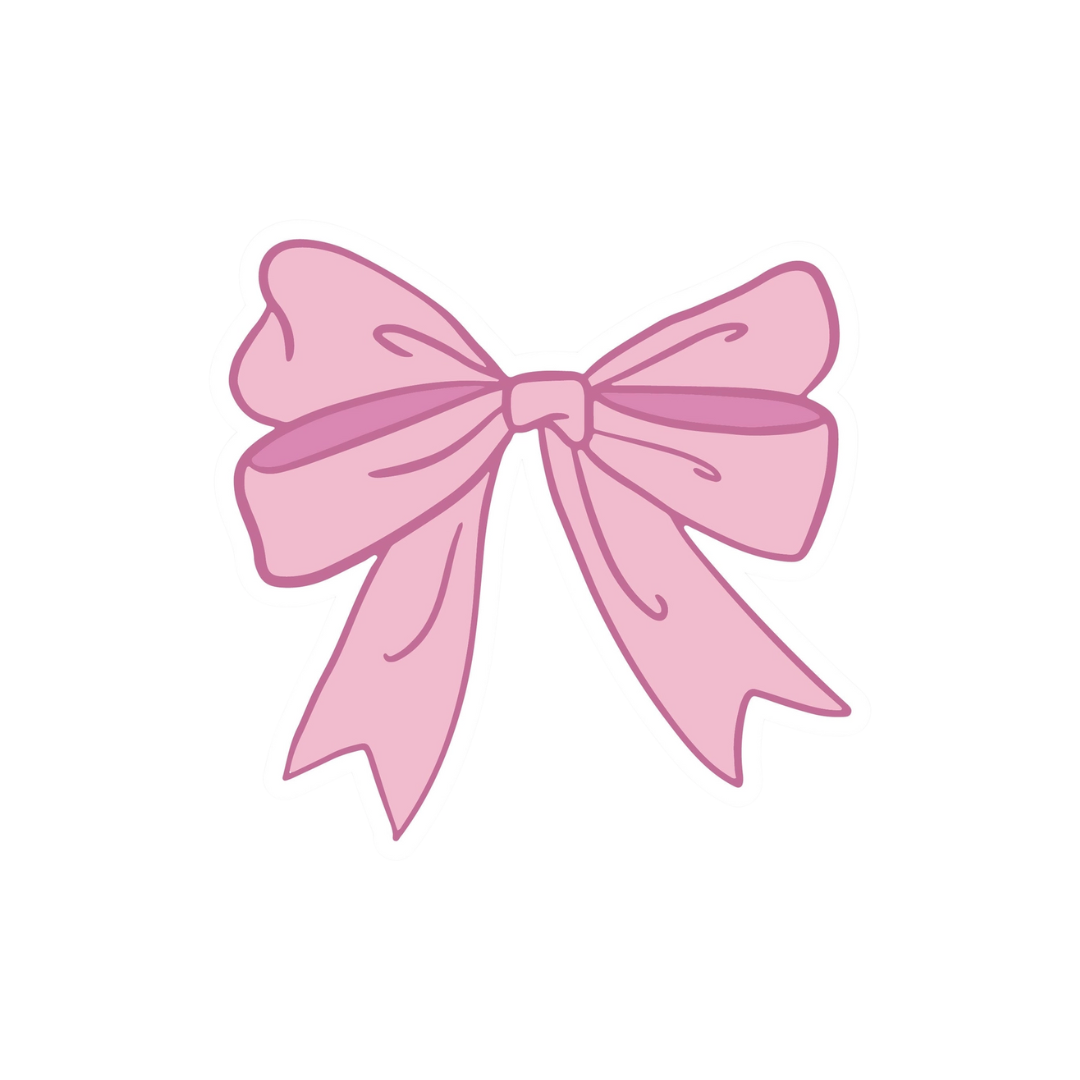 Sticker - Pink Coquette Double Bow