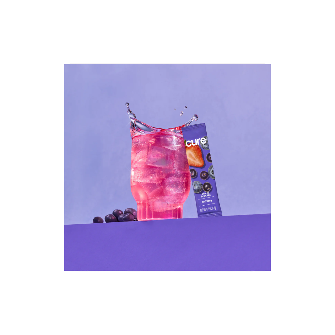 Mélange énergétique hydratant Cure - Baies d'açaï (Sachet)