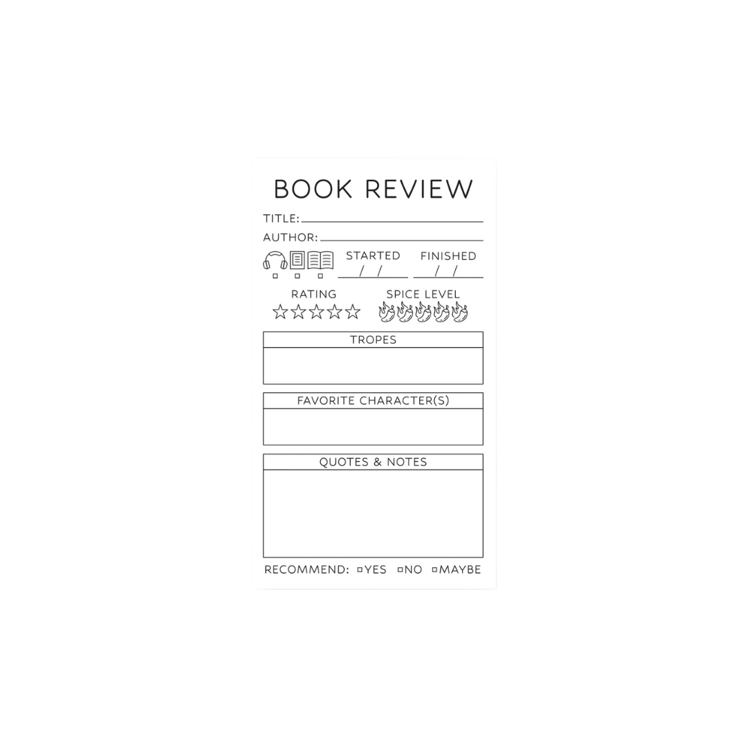 Bloc-notes - Critique de livre