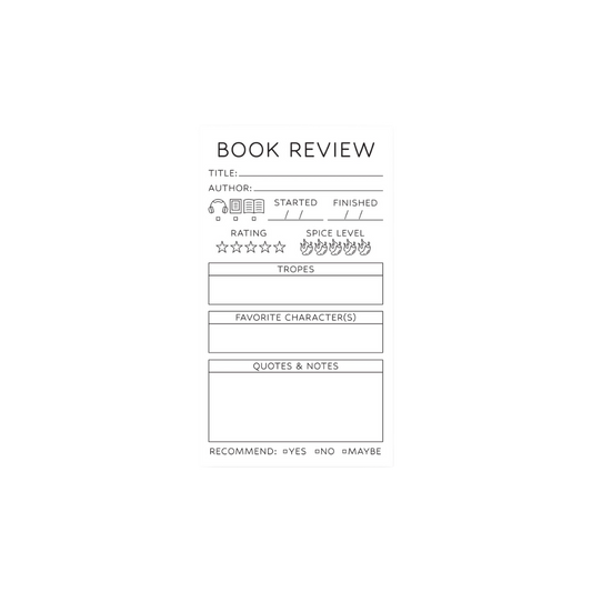 Bloc-notes - Critique de livre