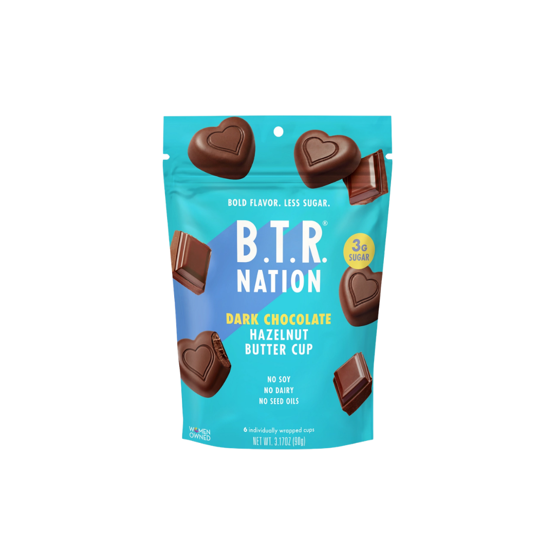 BTR Nation - Dark Chocolate Hazelnut Butter Cups