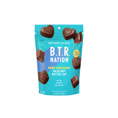 BTR Nation - Dark Chocolate Hazelnut Butter Cups