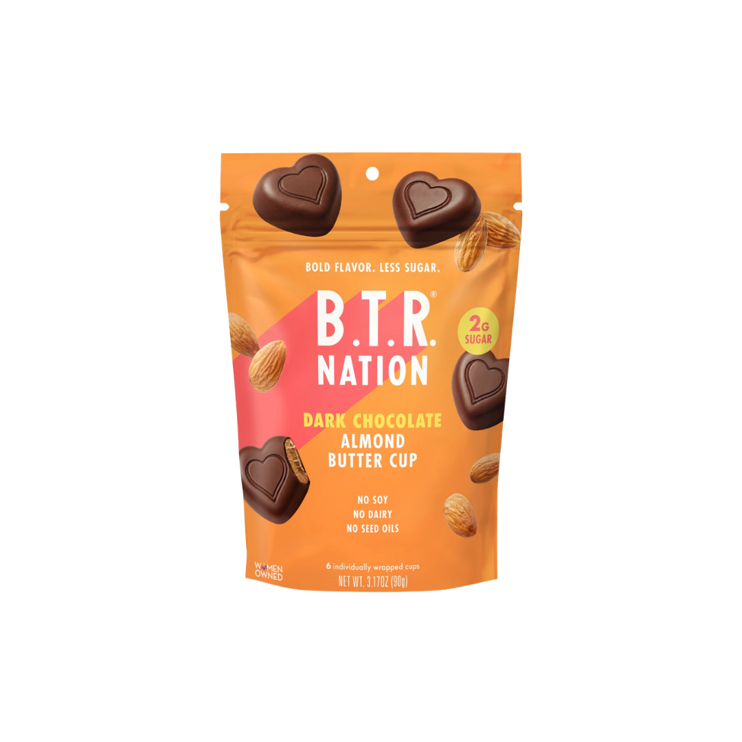 BTR Nation - Dark Chocolate Almond Butter Cups