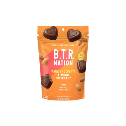 BTR Nation - Dark Chocolate Almond Butter Cups