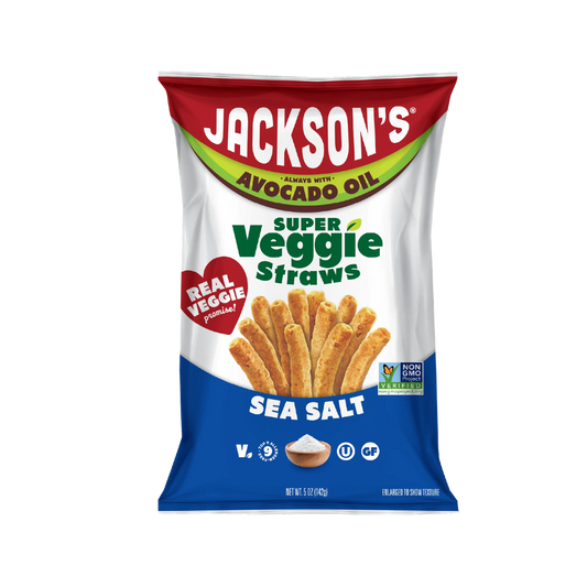 Bâtonnets de légumes à l'huile d'avocat et au sel de mer Jackson's