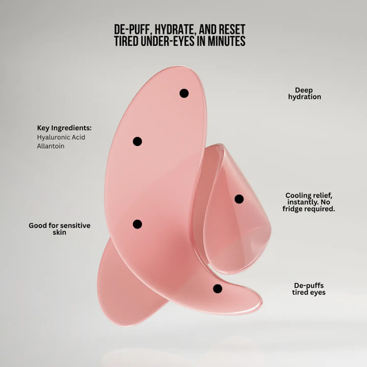 Masque hydratant pour les yeux en hydrogel Pink Perspective d'Evio Beauty