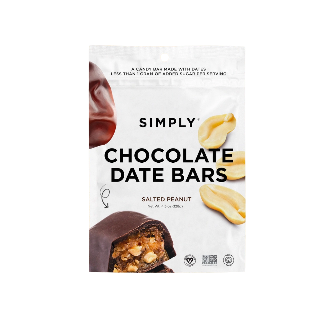 Simply Chocolate Date Bars - Salted Peanut