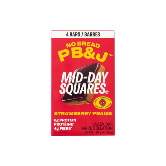 Mid-Day Squares PB&J Strawberry, 4 Pack
