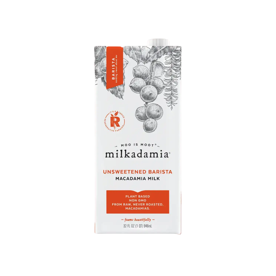 Milkadamia Unsweetened Barista Nut Milk