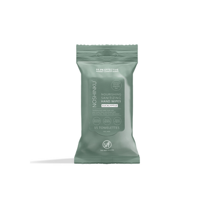 Noshinku Eucalyptus Nourishing Hand Sanitizing Travel Wipes