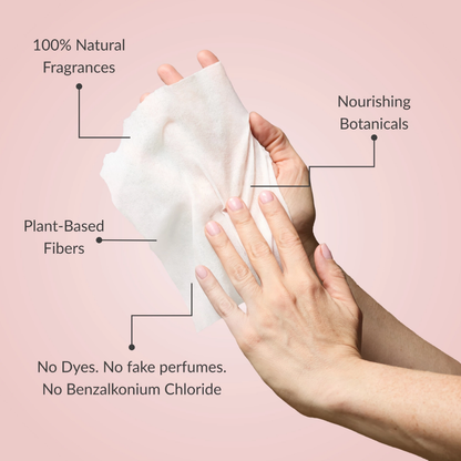 Noshinku Lavender Nourishing Hand Sanitizing Travel Wipes
