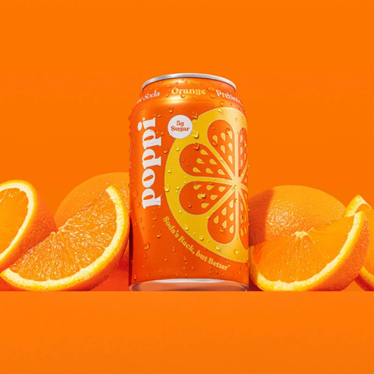 Poppi Orange Prebiotic Soda - Can