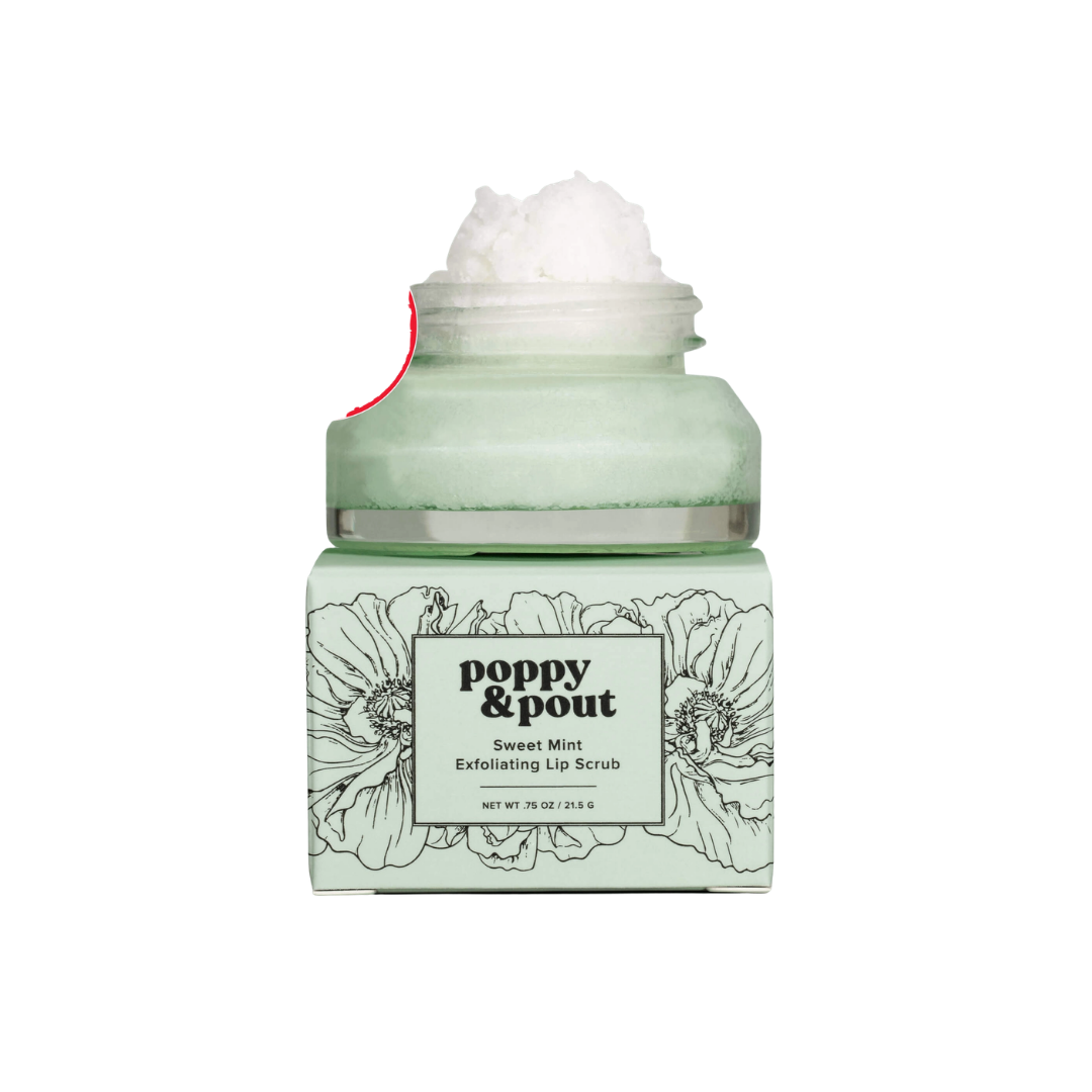 Poppy & Pout - Sweet Mint Lip Scrub