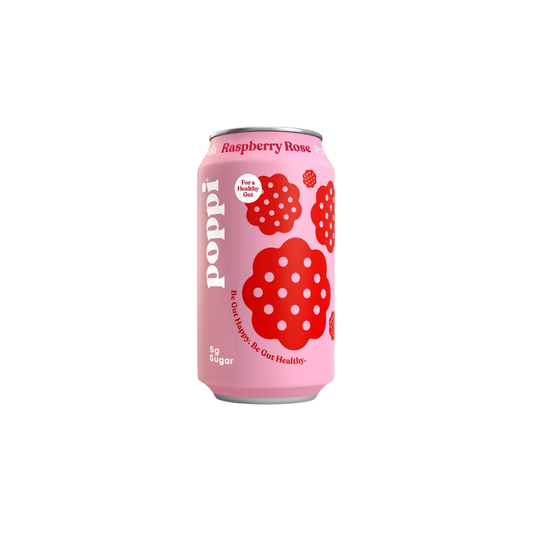 Poppi Raspberry Rose Prebiotic Soda