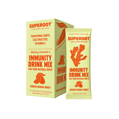 Superoot - Préparation pour boisson immunité Gingembre Mangue Yuzu