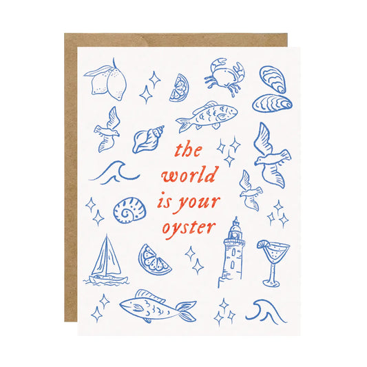 Card - The World Is Your Oyster