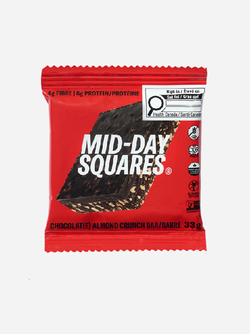 Carrés de mi-journée croquants aux amandes 