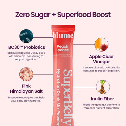 Blume SuperBelly Peach Lychee