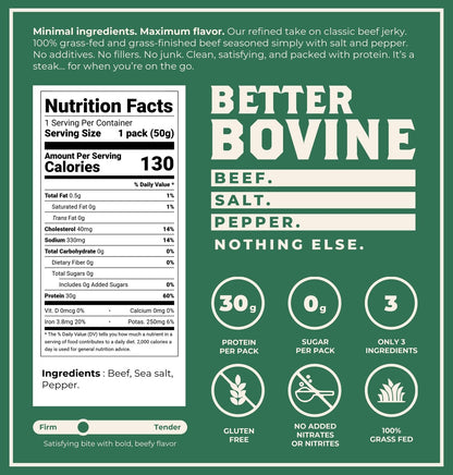 Better Bovine - Grassfed Beef Jerky
