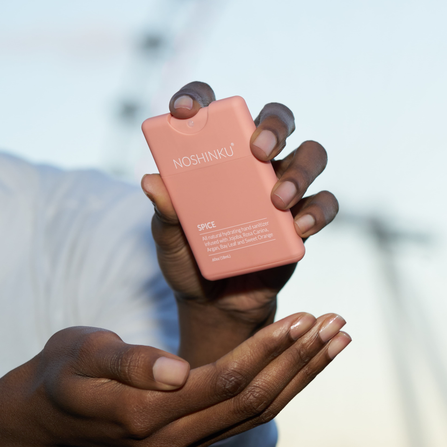 Noshinku - Vaporisateur Désinfectant Mains Orange Coriandre