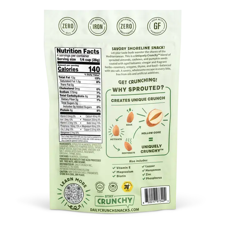 Daily Crunch Bag - Mediterranean Medley