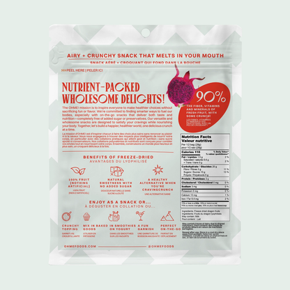 OHME! - Freeze-Dried Dragon Fruits (Chunks)