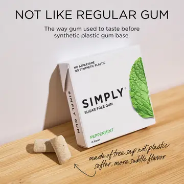 Simply Gum - Menthe poivrée sans sucre