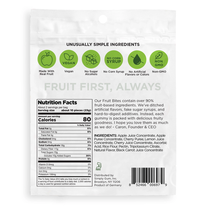 Simply Fruit Bites - Cerise acidulée Pomme