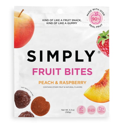 Simply - Peach Raspberry Fruit Bites