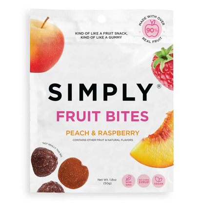 Simply - Peach Raspberry Fruit Bites