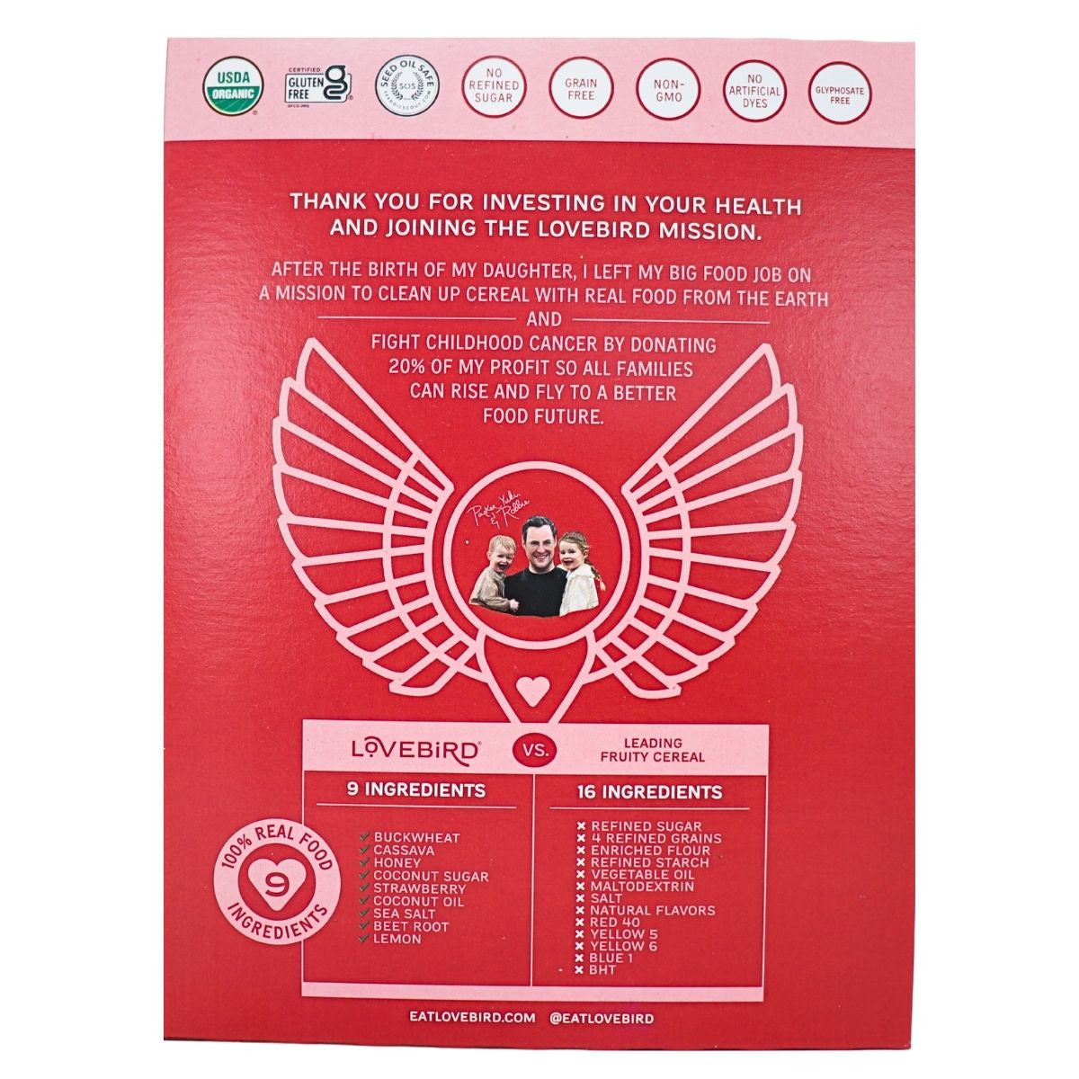 Lovebird Céréales fruitées