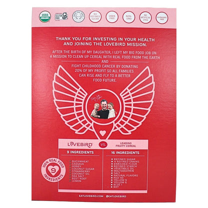 Lovebird Céréales fruitées