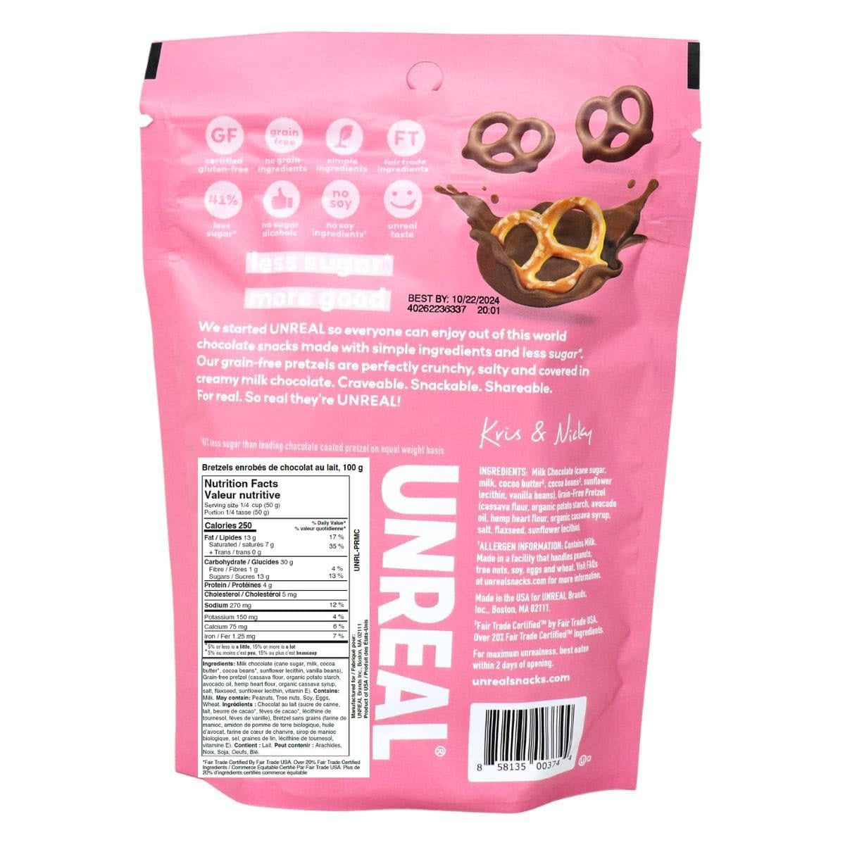 Unreal Milk Chocolate Pretzels